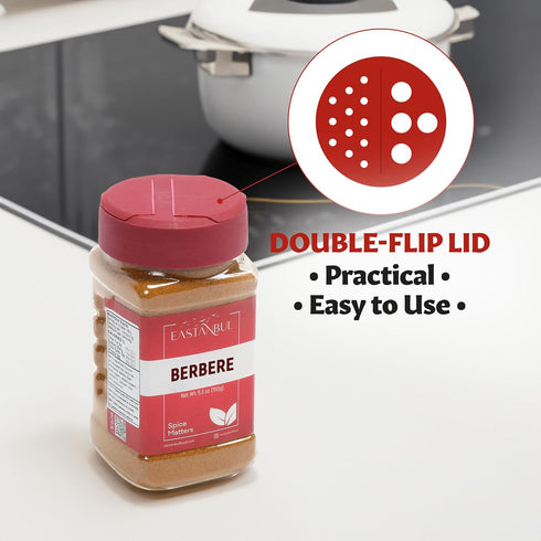 Eastanbul Berbere Spice Blend, 5.3oz Berbere Spice Ethiopian Authentic Mix, Berbere Seasoning Medley, AKA Berberre Spice, Barbere, For Exotic Ethi...